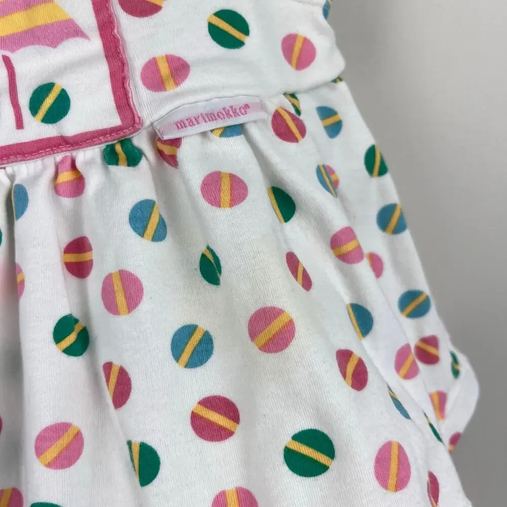 Vintage Marimekko by Sweet Potatoes Beach Ball Dress Set 3 Months
